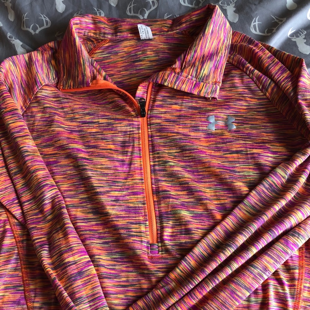 UA semi fitted quarter zip